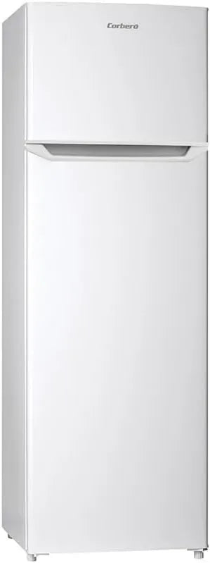 Corbero CF2PH1664W frigorífico, ajuste regulable, 248L, 165 cm, Cajón Crisper, Estantes de Vidrio Ajustables, Descongelación Manual