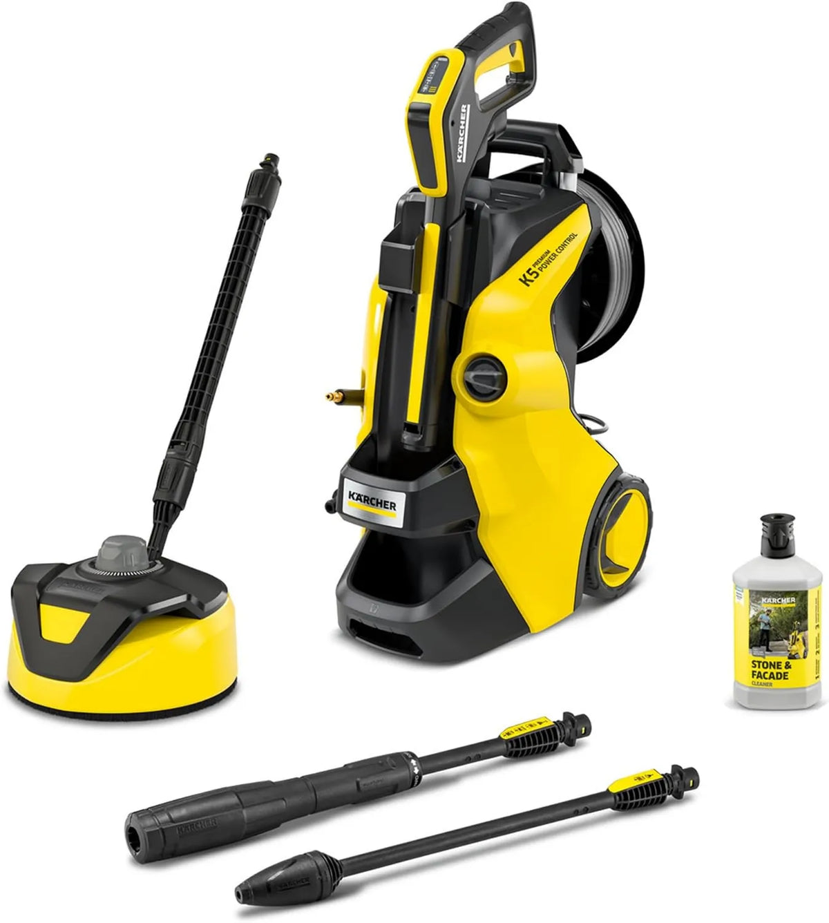 Kärcher K 5 hidrolimpiadora, 145 bar, 500 l, 40 m², 13,9 kg, pistola de alta presión, boquilla turbo, kit para el hogar