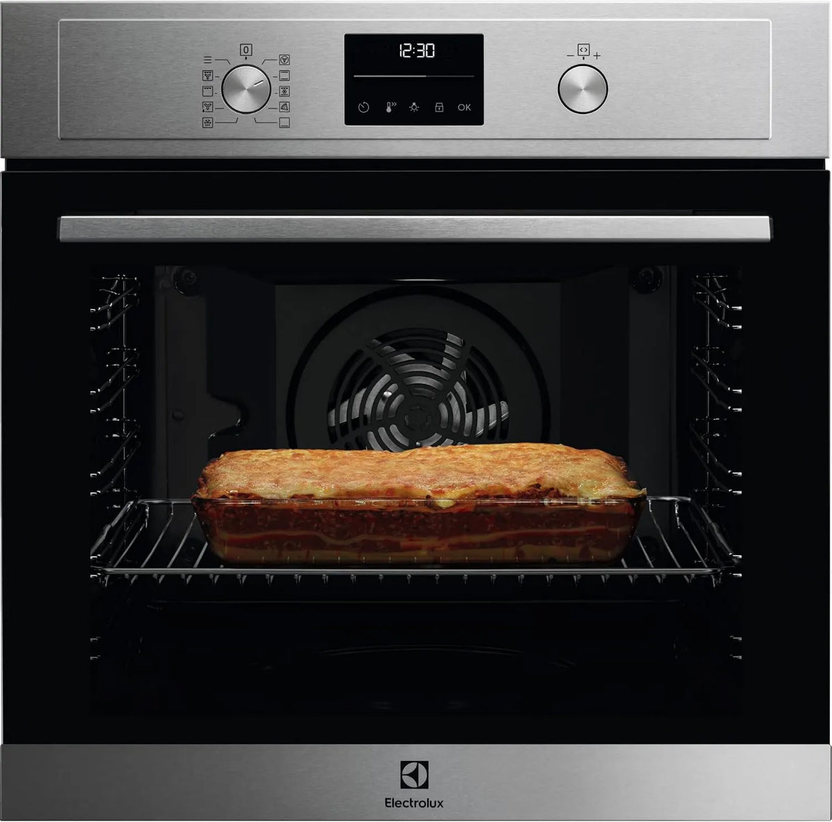 Electrolux EOF6P54TX horno eléctrico, 72 L, 1000W, Horno Multifunción, función grill, Tecnología SurroundCook, Limpieza Pirolítica, Rails Telescópicos