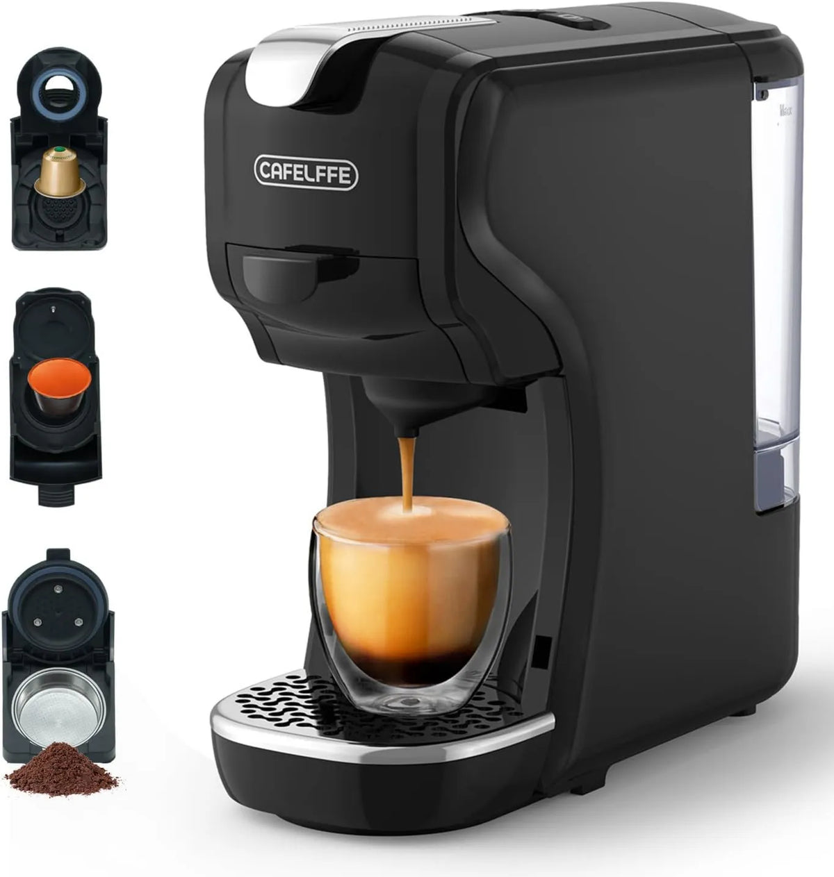Cafetera MK-611, 19 Bar, Compatible con NES/DG/Molido