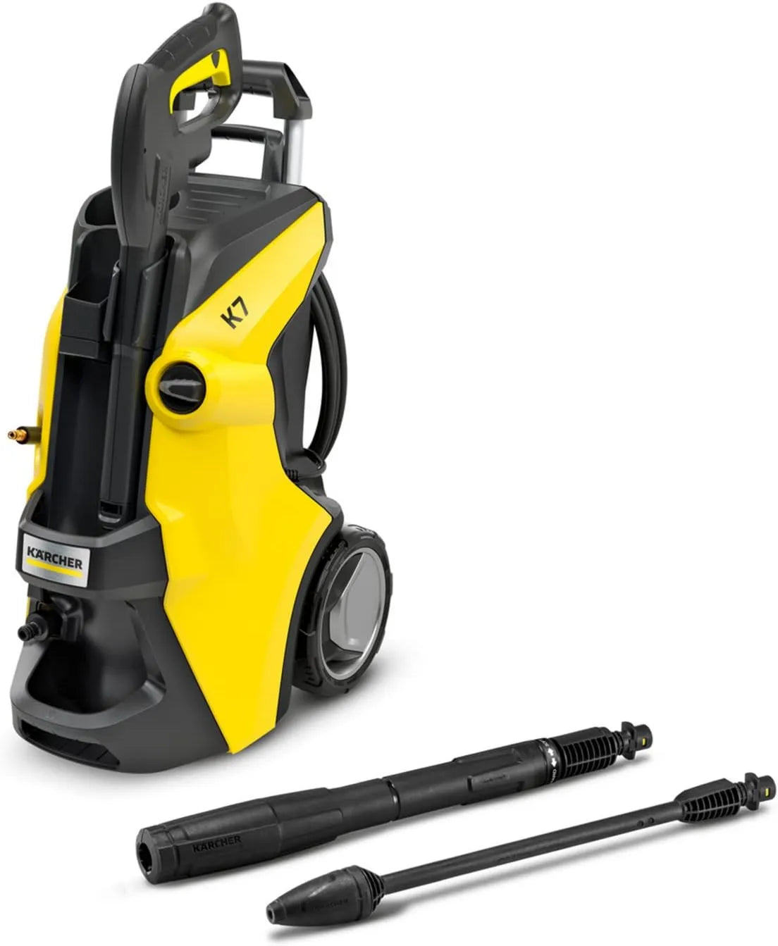 Kärcher K 7 hidrolimpiadora, 180 bar, 600 l, 3000 W, 60 m, Power a Presión, Rendimiento Superficial /h, Potencia, Boquilla Turbo, Negro y Amarillo