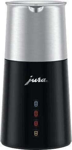 Jura 24331 lavavajillas, Espumador de leche eléctrico, función caliente y fría, para bebidas de leche calientes y frías, color negro y plateado
