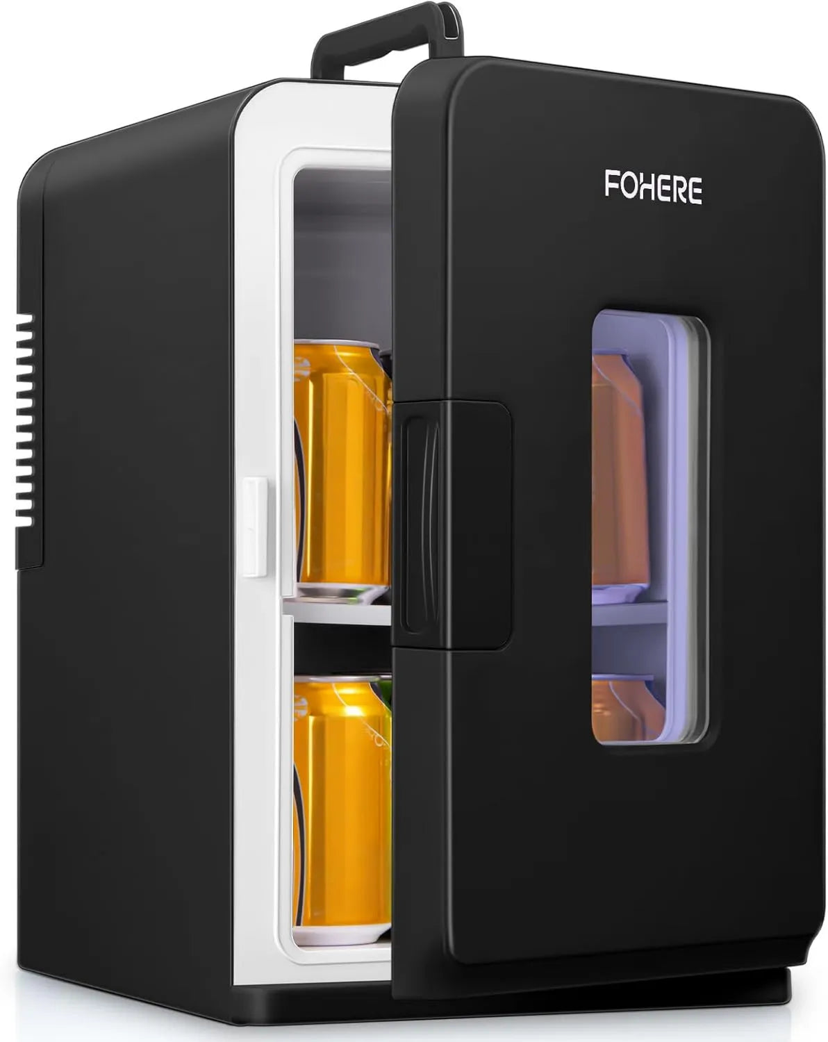 Frigorífico, funcionamiento silencioso, 12V, 220V, 15L, Nevera Pequeñas Portátil, Modo Silencioso, Función Frío/Calor, Refrigerador Cosmético/Skincare