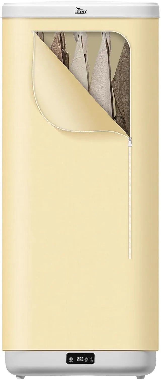 Secadora, 1000W, control programable, mando a distancia, Ropa Eléctrica Uten, Portátil, Control Remoto