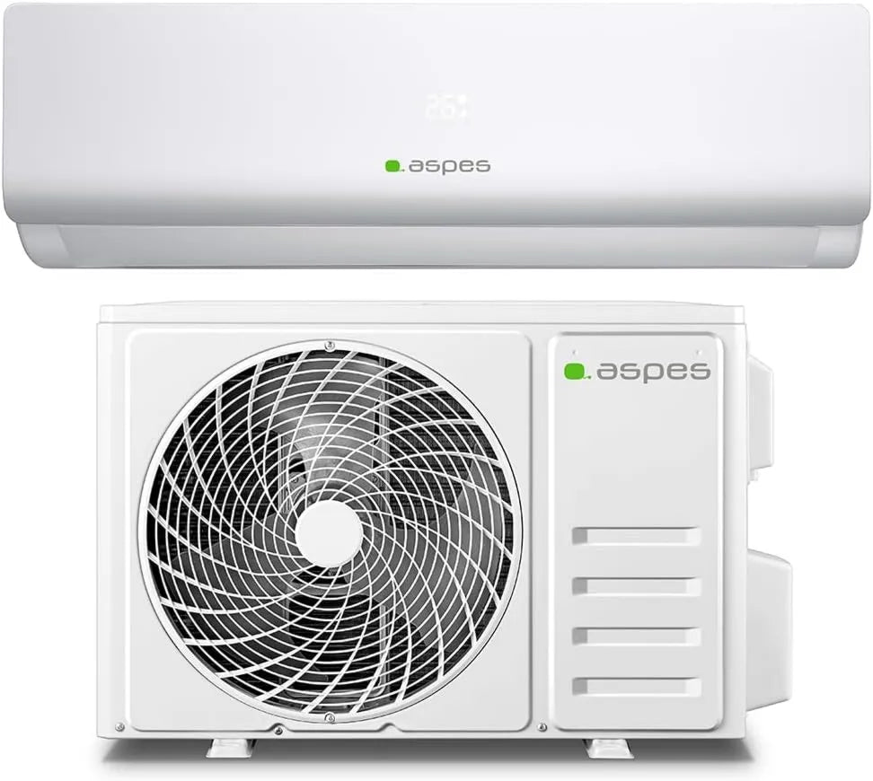Aire acondicionado AAAS1800W, control programable, 18000 BTU, Aspes Split, Bomba de Calor, Clasificación Energética A