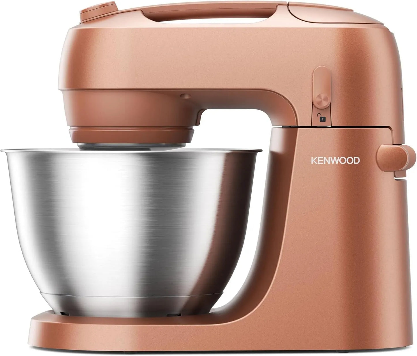 Kenwood KZM35.000RD amasadora de cocina, 4L, 800W, 30cm, Amasadora con Diseño Compacto y Bol, 3 Accesorios para Mezclar, Alto y Asa para Transportar