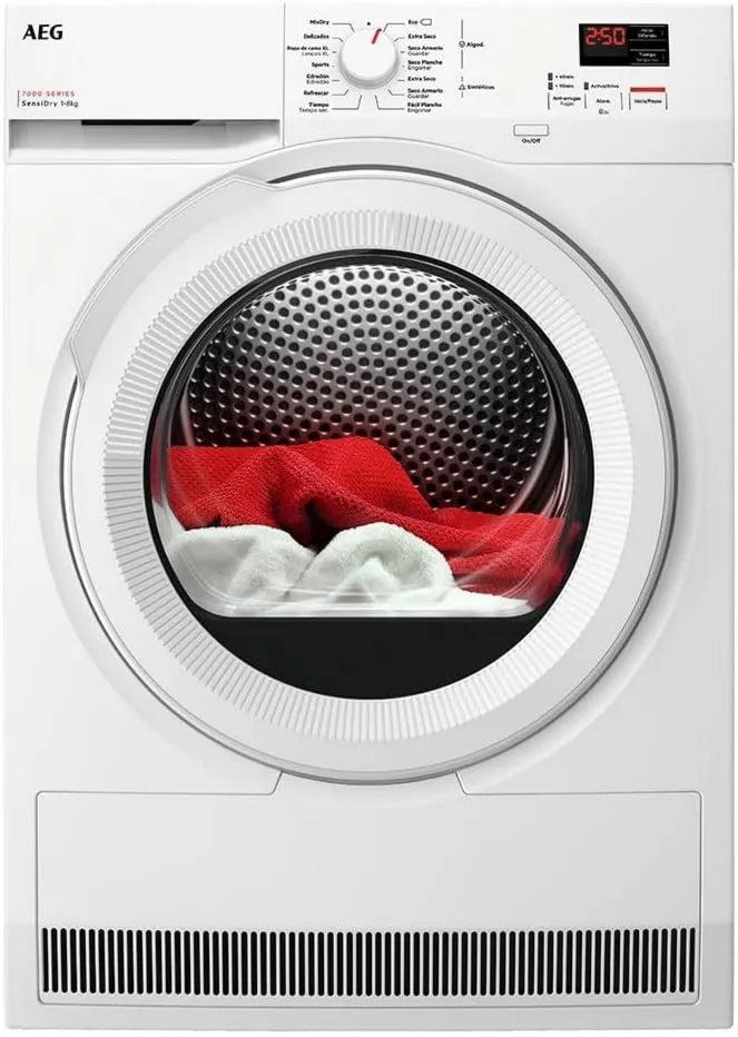 AEG TR808A2OB secadora, 8 kg, cuidado automático de la ropa
