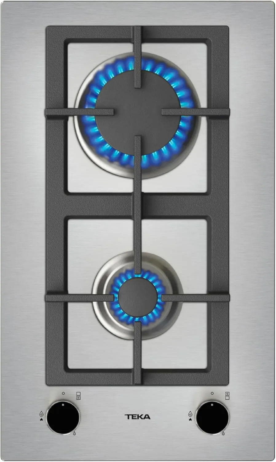 Teka EFX 30 placa de gas, 2G, 5cm, 51x30, Natural Modular 51x30, Alta Eficiencia, Seguridad Termopar, 2 Quemadores