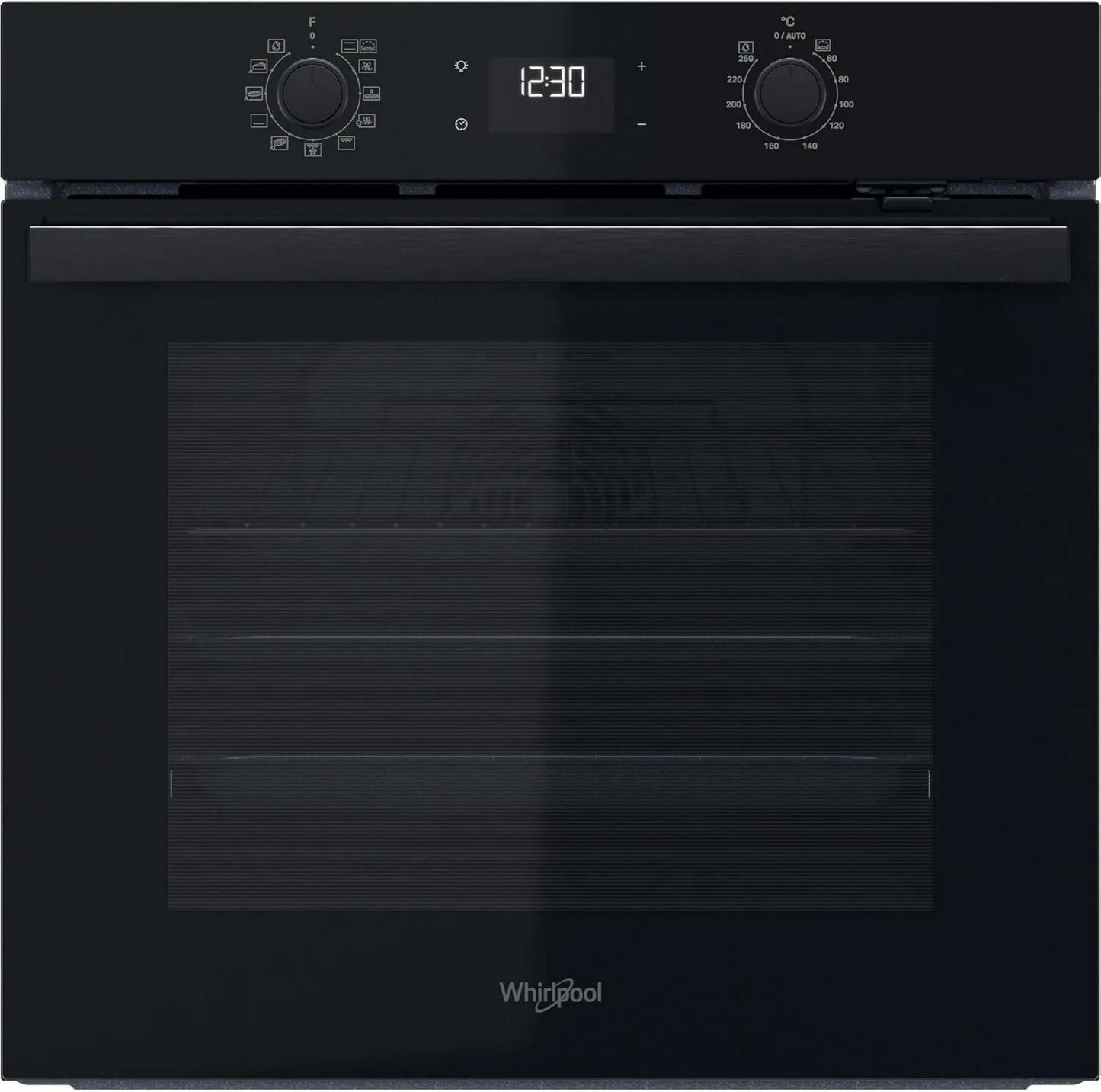 Whirlpool OMR58HU1B horno eléctrico, Horno Cristal Negro