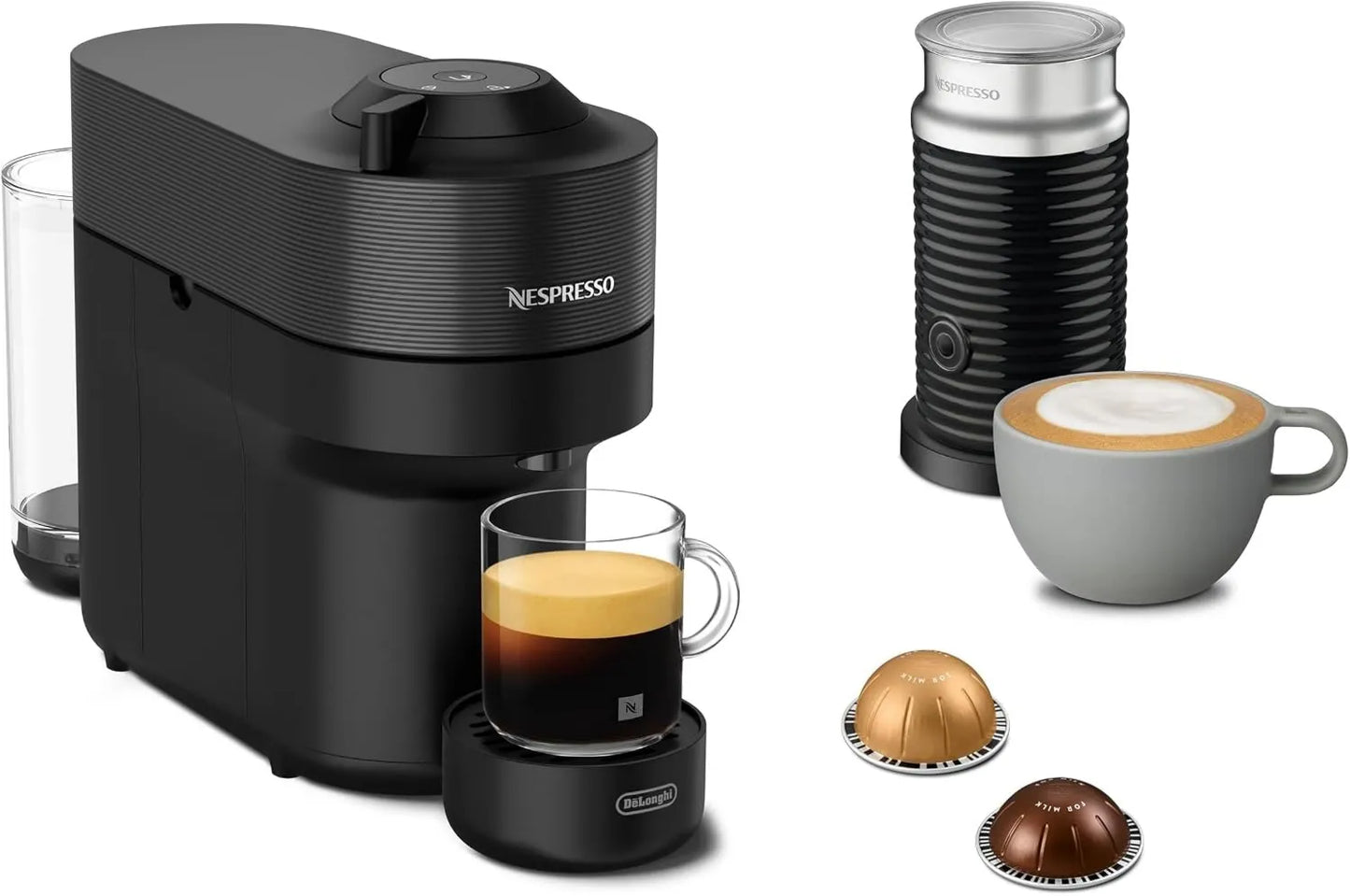 De'Longhi ENV90.BAE cafetera, 1260W, 4 Tamaños de Tazas, Tecnología Centrifusión, Paquete de Bienvenida Incluido