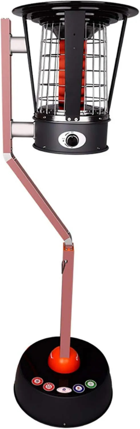 Calefactor portátil de gas, ajuste regulable, 6KW, 2 Niveles, Gas para Patio, Altura Ajustable, Calor para Hogar