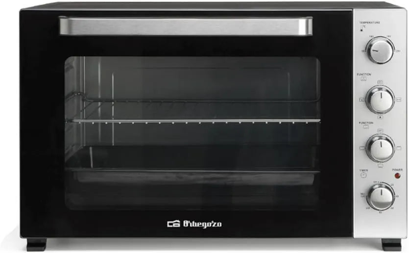 Horno eléctrico, 75L, 60 min, 68.5x43x43cm, Sobremesa Suinga, Función Convección, Sistema Asador Rotatorio, Temperatura Ajustable 90°C a 230°C