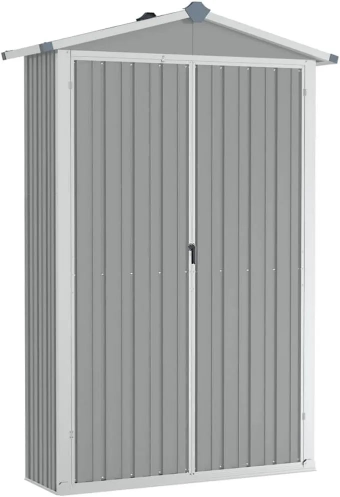 Cobertizo de jardín, 116 x 45 x 175 cm, almacenamiento exterior protegido