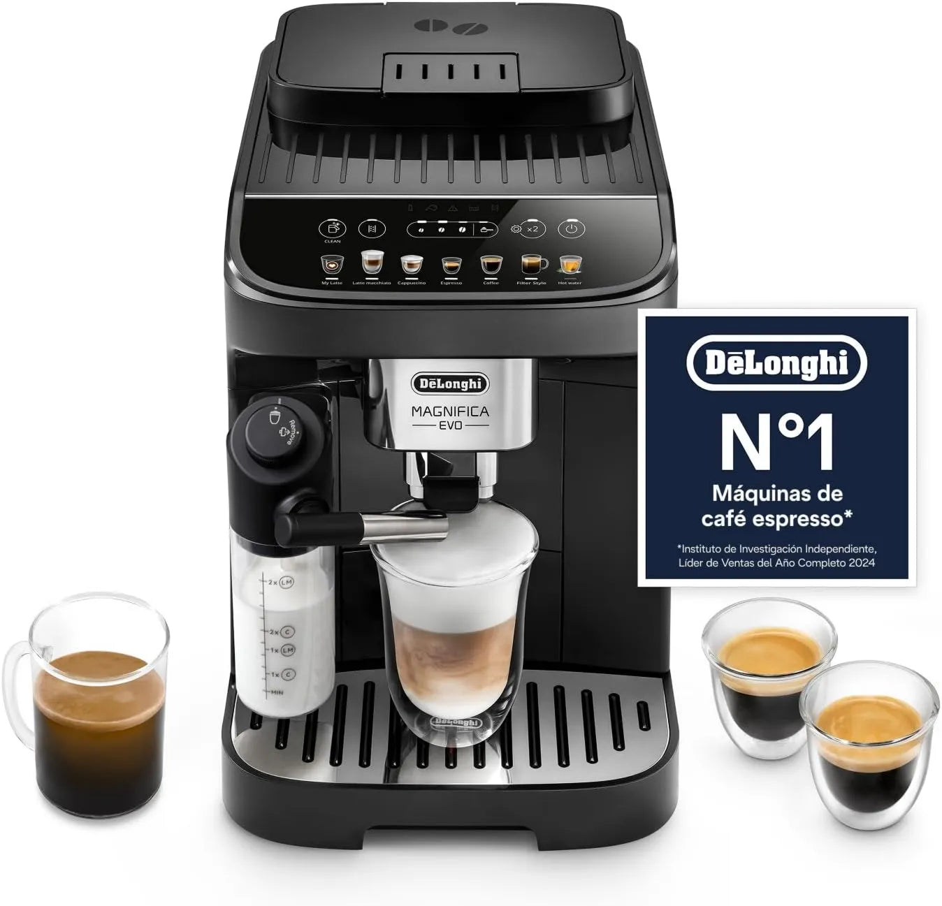 De'Longhi ECAM292.81.B cafetera, Magnifica Evo Superautomática para Café y Capuchino