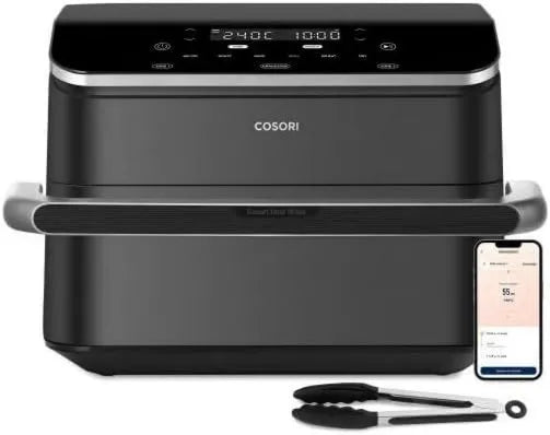 Cosori freidora de aire, 10 Litros, 2800 W, 35-240 °C, WiFi, control, cocción por aire caliente