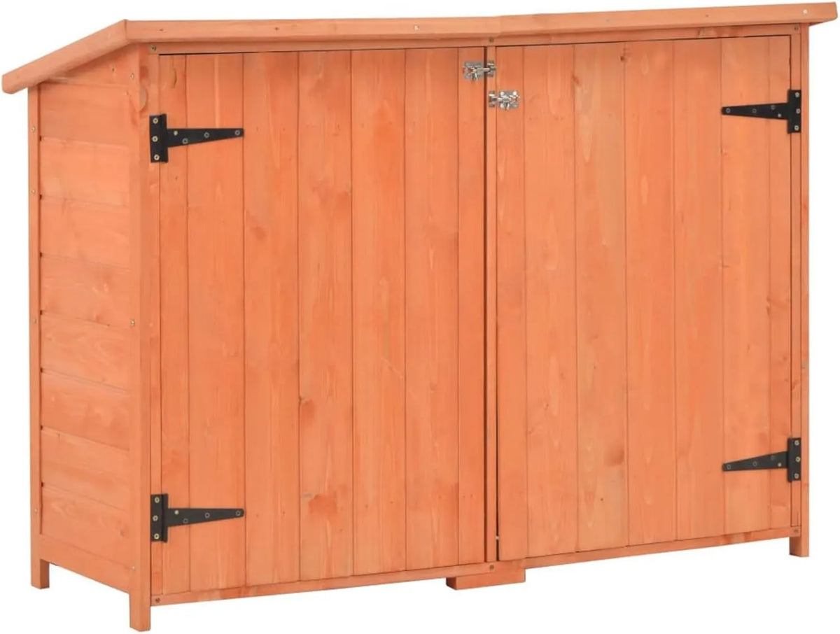Cobertizo de jardín, 128 x 42 x 91 cm, almacenamiento exterior protegido