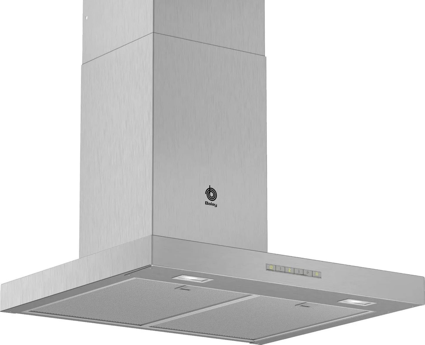 Balay 3BC067EX campana extractora, 60 cm, Acero Inoxidable, Campana Decorativa de Pared