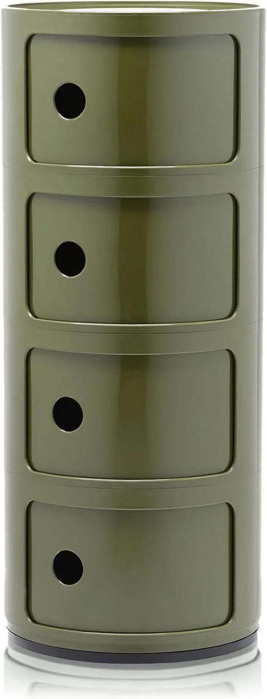 0498518, 32 x 32 x 77 cm, Cajonera Modular, Plástico ABS, Verde, 4 Elementos