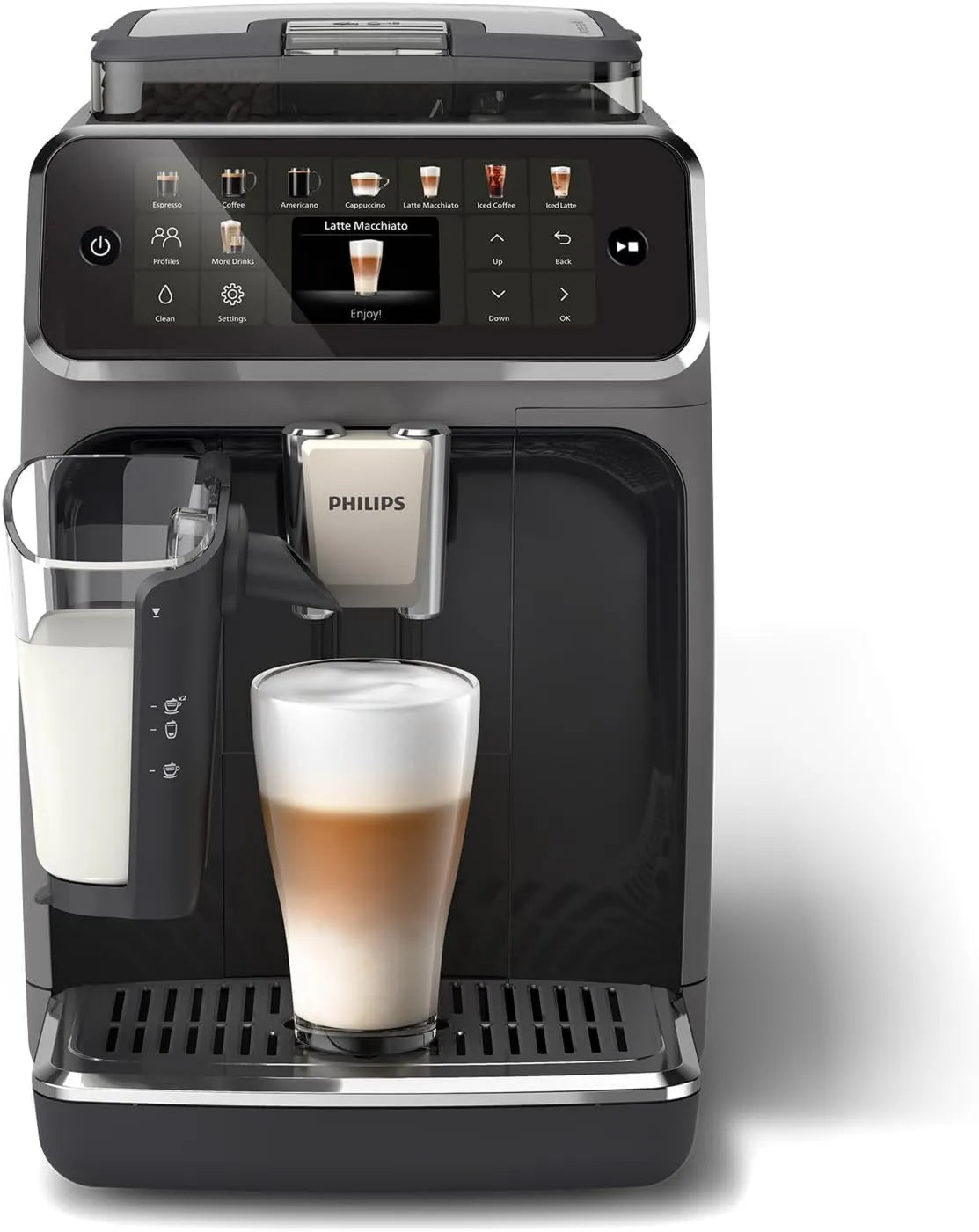 Philips EP5544/50 5500-20 cafetera automática, Sistema de Leche LatteGo Quick Clean, 40% Más Silencioso con SilentBrew, funcionamiento silencioso