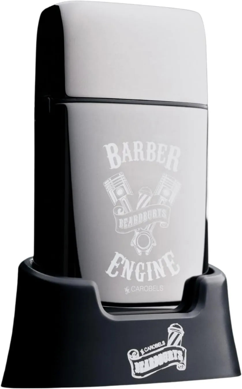 Beardburys Muscle Shaver, Afeitadora para Hombre, Barba y Calva, Cuchilla Flexible y Cuerpo Metálico, Barbería Profesional