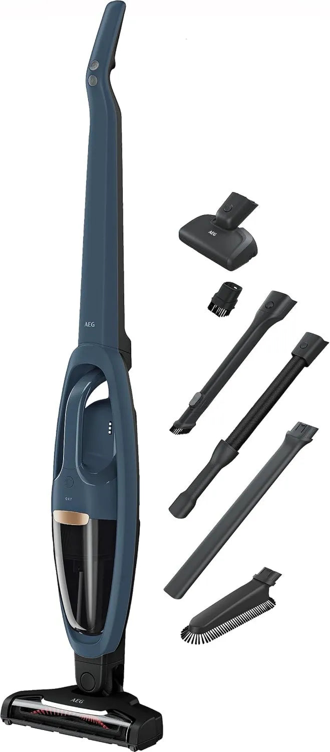 AEG QX7-1-I360 aspiradora, 21,6 V, 50 min, 0,3 L, 2 Velocidades, diseño inalámbrico, Sin Cable, Tecnología Cyclonic, Filtración de 5 Pasos