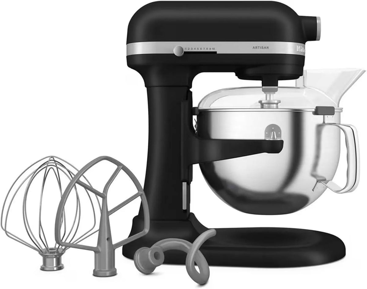 KitchenAid 5KSM60SPX lavavajillas, 5.6L, 3.7 kg, 11 velocidades, Artisan, Batidora de soporte de elevación de cuenco, arranque suave, amasa masa