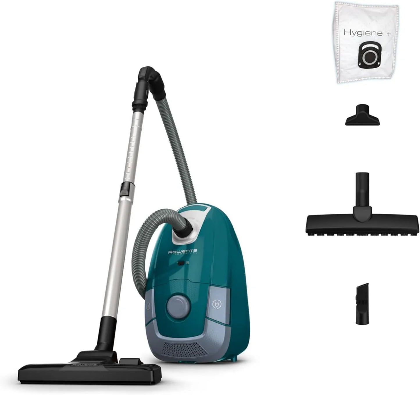 Rowenta RO3143EA aspiradora, funcionamiento eficiente, 900 W, 4.5 L, 12 m, Power XXL con bolsa, motor de bajo consumo de hasta, kit para parquet