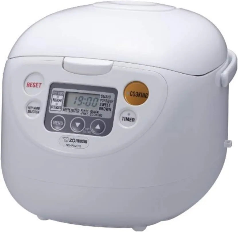 Arrocera eléctrica, 10 Tazas, Fuzzy-Logic Olla Arrocera y Calentador Blanco