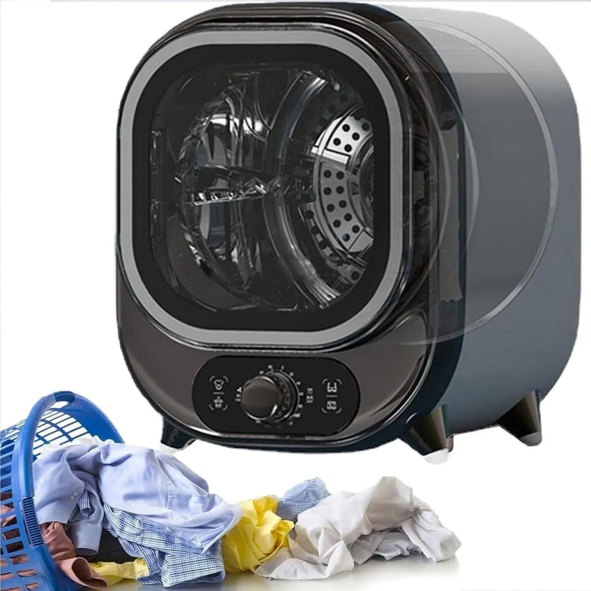 Secadora, 0.8kg, Portátil de Condensación Pequeña con Tambor de Acero Inoxidable, Compacta y Ligera, Capacidad de Carga, Apartamentos y Autocaravanas