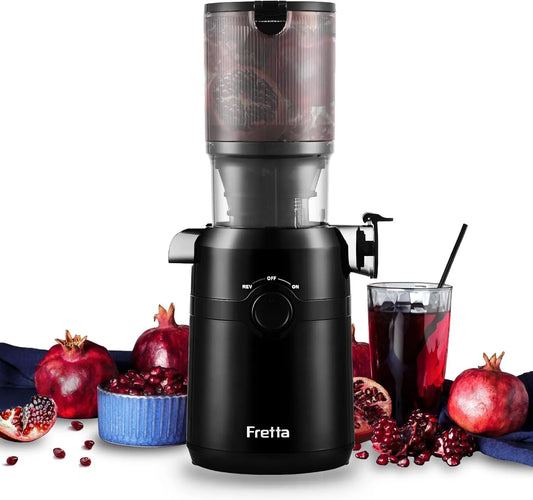 Batidora de vaso, 1L, 200W, 108MM, Zumos y Verduras, Apertura de y Capacidad, Licuadora Prensado en Frio para Verduras Frutas Enteras