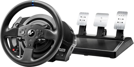 T300 PS5, Volante de Carreras, Force Feedback de 1080°, Motor sin Escobillas, Sistema de Correa Doble, Incluye 3 Pedales T3P GT