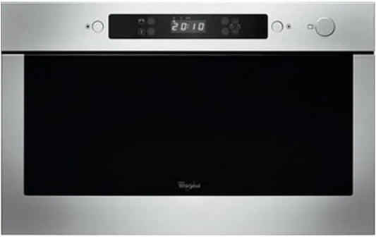 Whirlpool AMW 423/IX horno microondas, 22 L, 750 W, Integrado Negro, acero inoxidable, instalación empotrada
