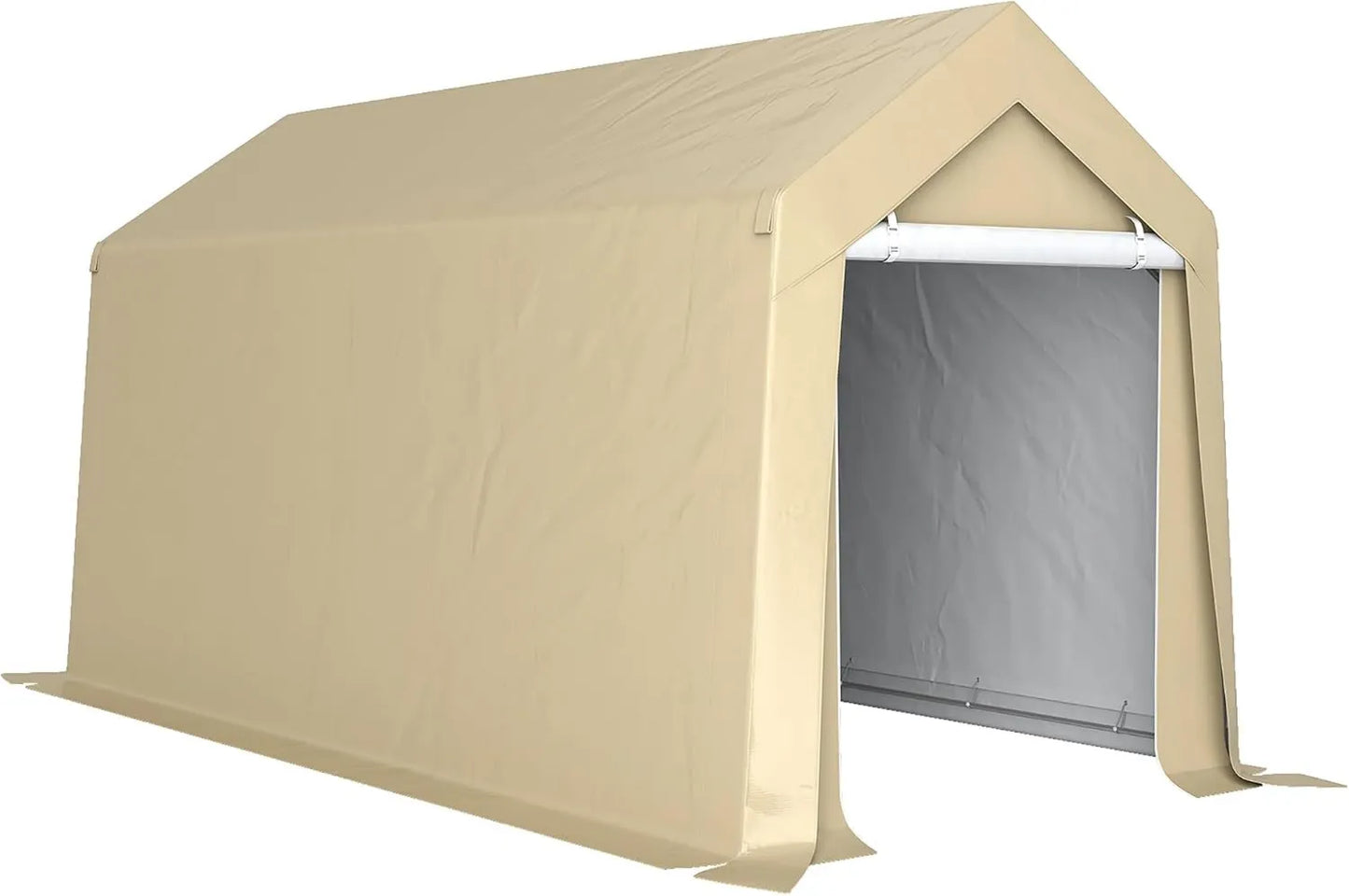 Outsunny cobertizo de jardín, estructura impermeable, 2 x 3.6 m, Tienda de Almacenamiento, Impermeable y Resistente a la Lluvia