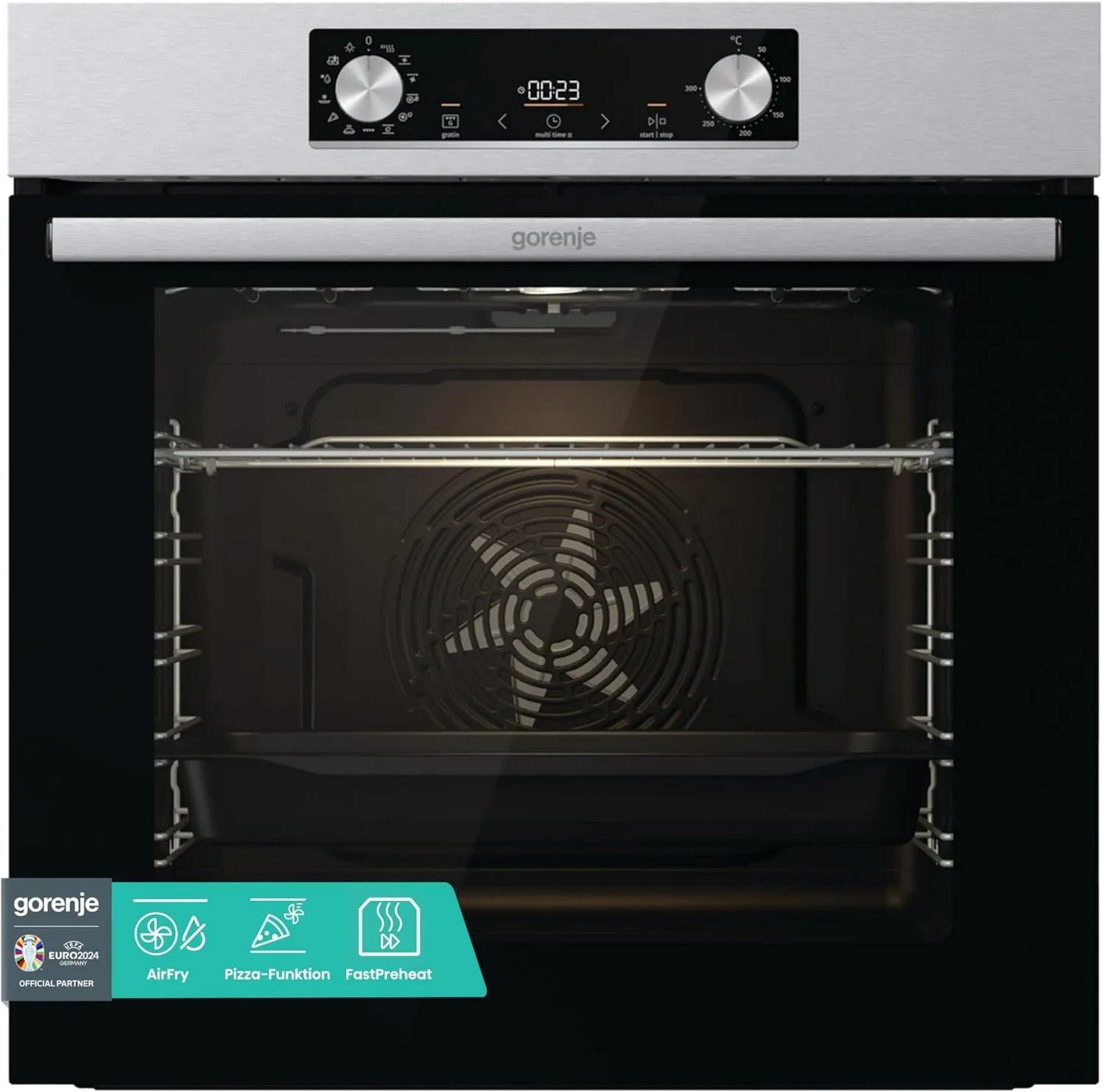 Gorenje E02X BOS 6737 horno eléctrico, 77 Litros, instalación empotrada, acero inoxidable
