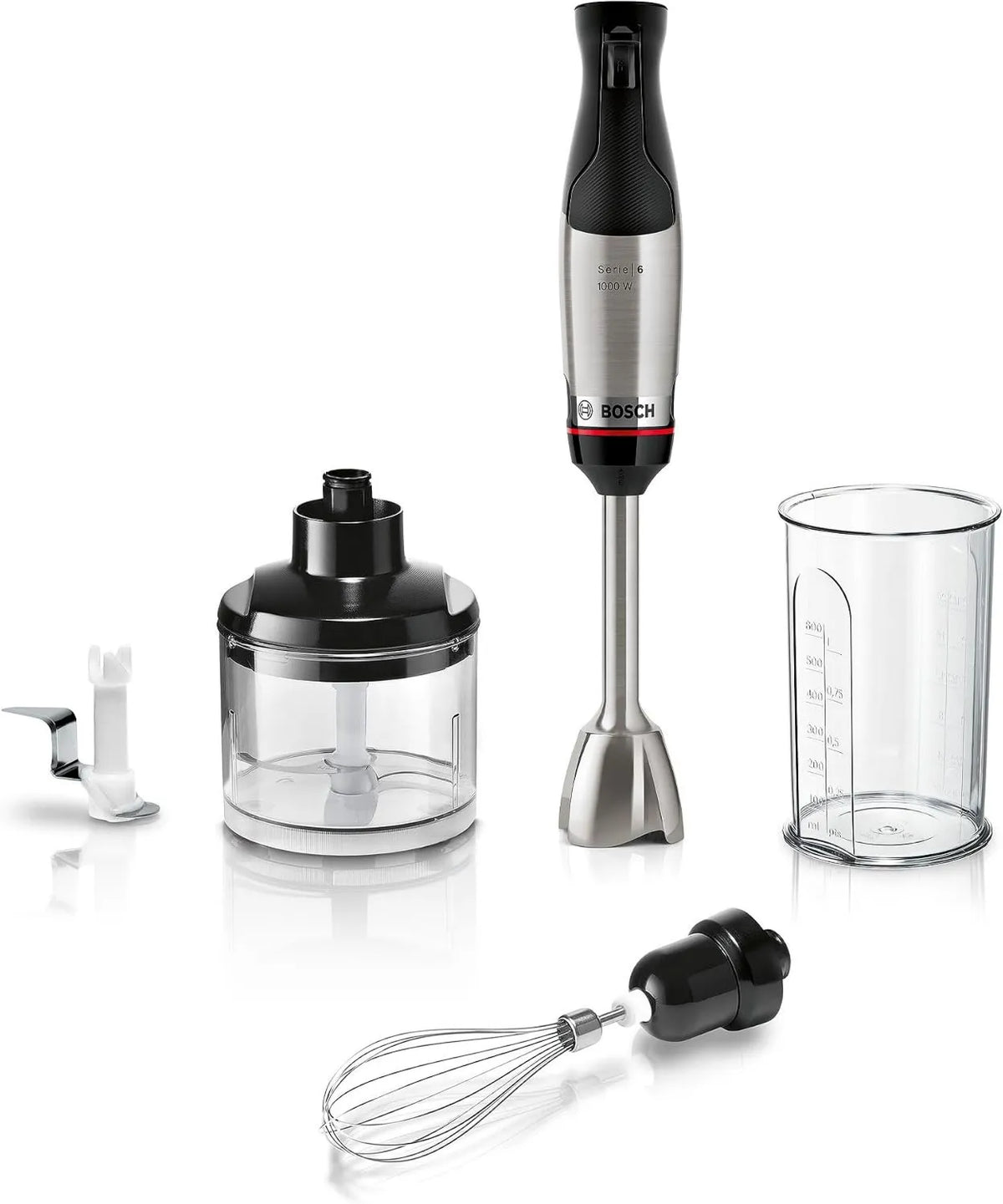 Bosch MSM6M622 batidora de mano, 1000W, acero inoxidable