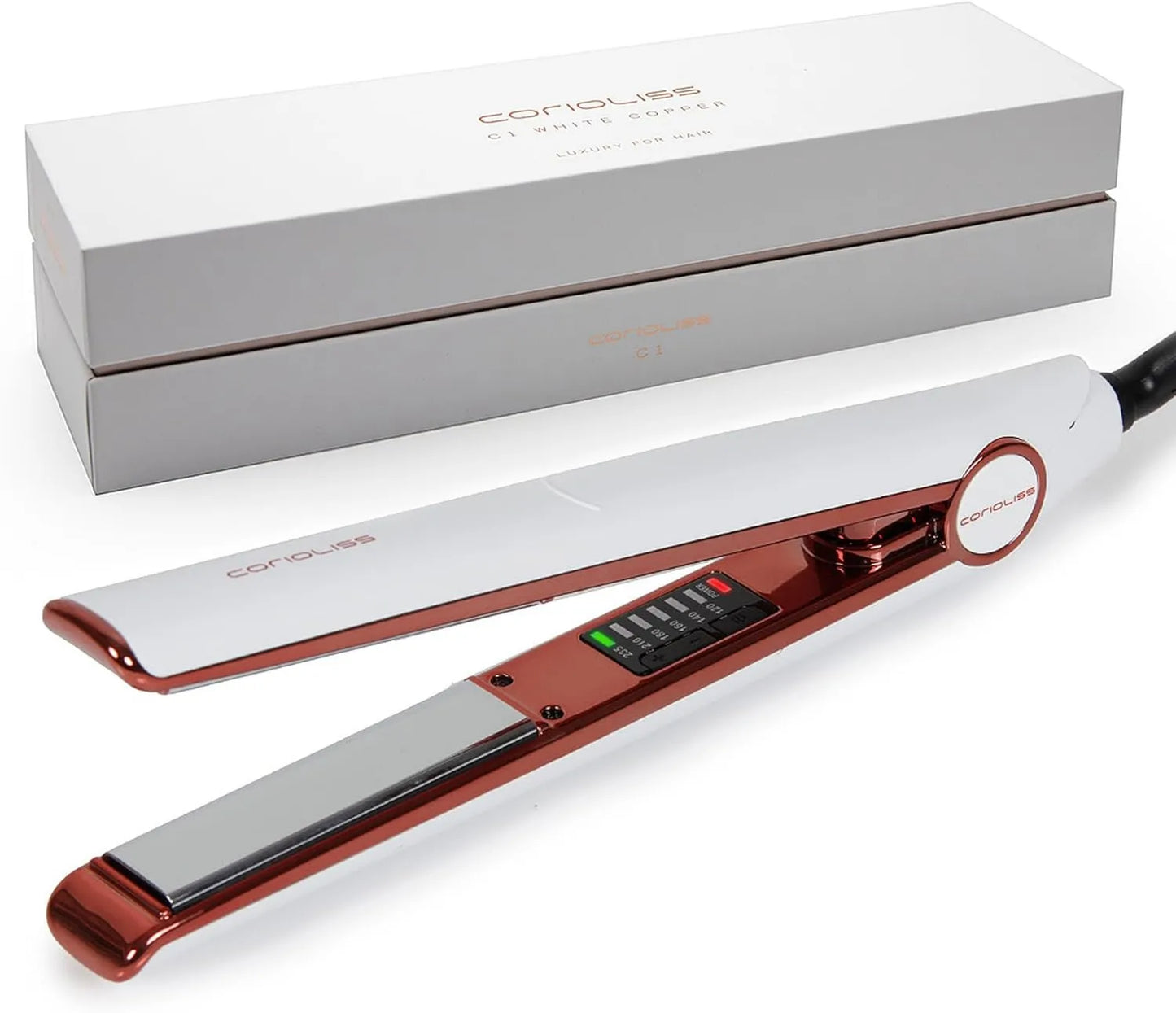 Plancha de pelo, ajuste regulable, Profesional, Placas de Titanio, Alisado y Ondas, Temperatura Ajustable 120o-235o, Con Estuche de Viaje