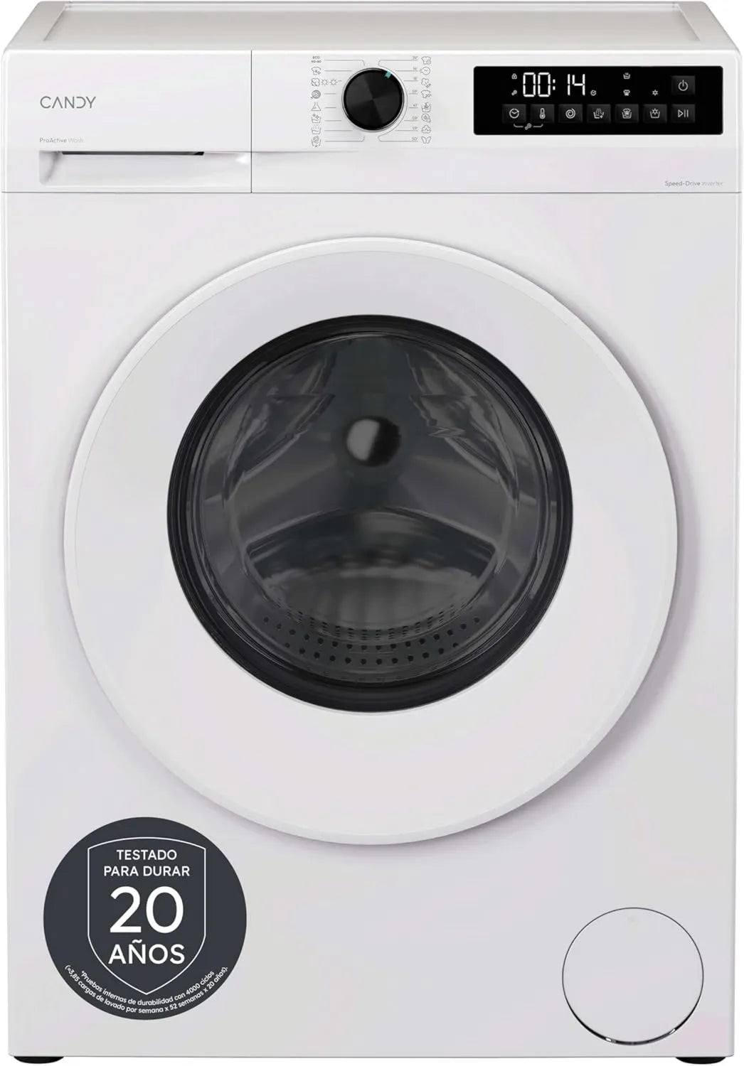 Candy 24H GWD 4968-S lavadora, 9 kg, 6 kg, 1400RPM, Pro Wash&Dry 300, Pantalla Táctil + Hilo, Motor Inverter Speed Drive, Función Vapor