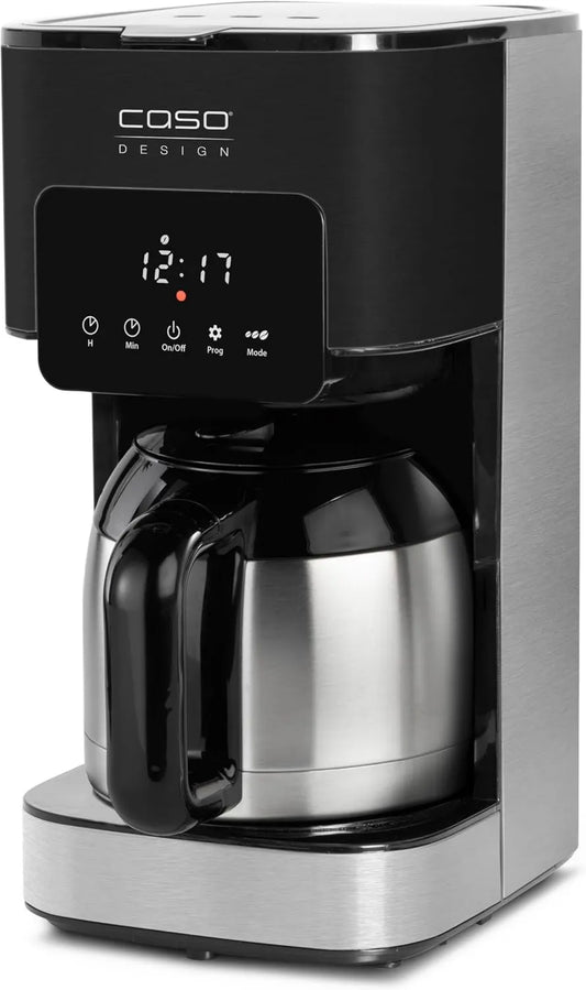 Cafetera, Acero Inoxidable, 1,2L, 800W, 10 tazas, goteo Coffee Taste & Style, Capacidad, Potencia, Deposito con ventana, Boquilla antigoteo
