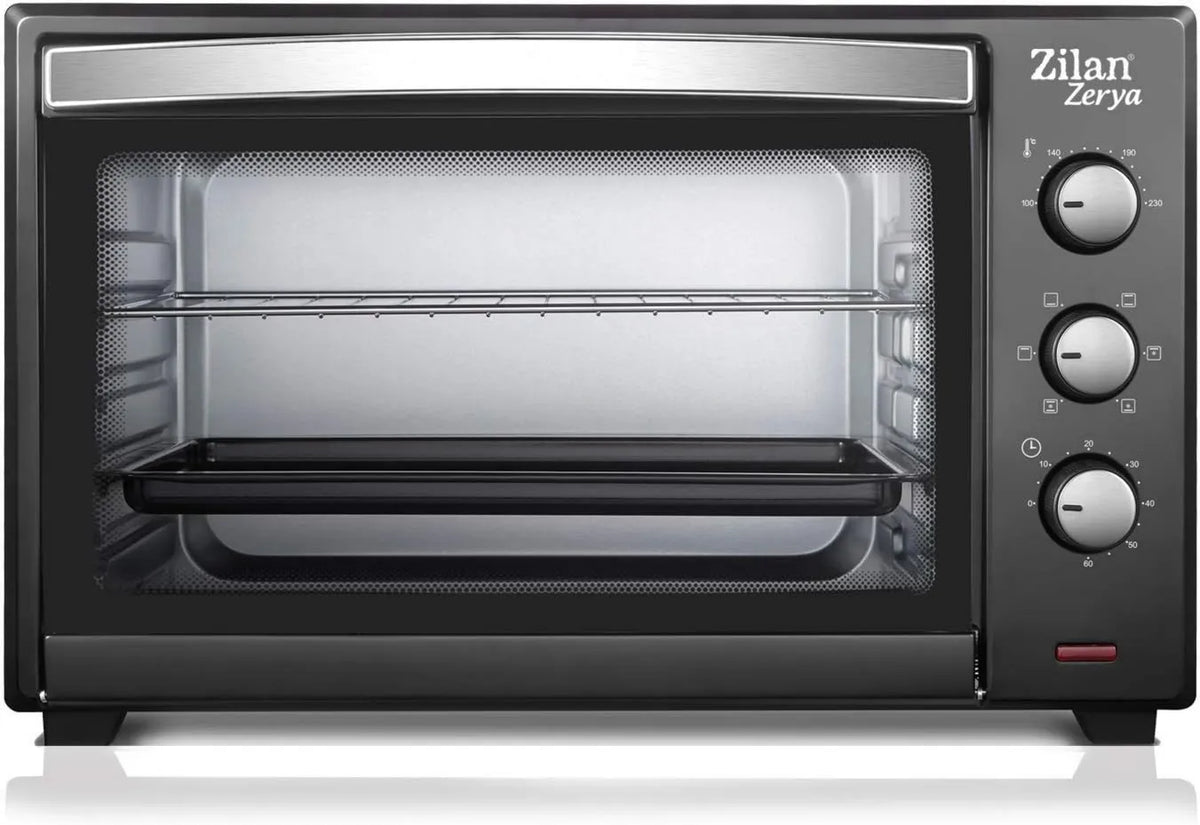 Horno eléctrico, 45L, 60 min, 2000 W, Horno de Convección Eléctrico Zerya, Apagado Automático, control programable