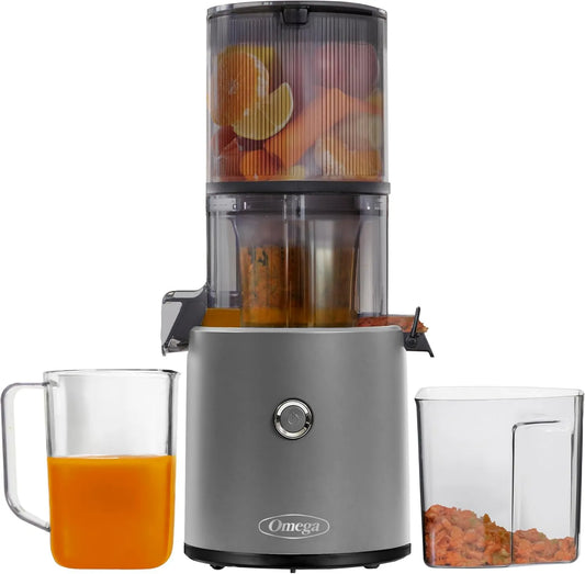 Exprimidor eléctrico, 927,8 g, 150 W, zumo de frutas y verduras fácil de limpiar, Masticación lenta, Serie sin esfuerzo