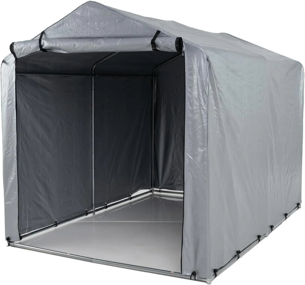 Bicicleta, Cobertizo para s GOPLUS, funda impermeable para exteriores para s, refugio con puerta enrollable con cremallera para garaje de patio