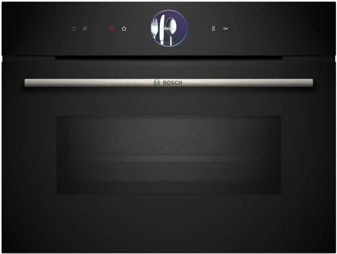 Bosch CMG7761B1 horno microondas, 45 cm, Microondas Cristal Negro