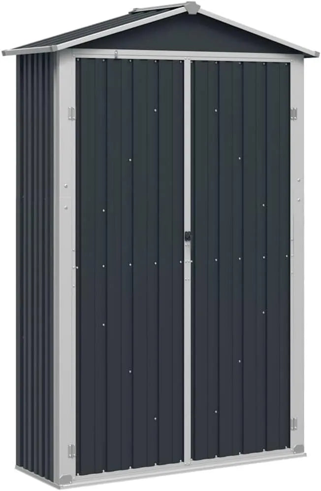 Cobertizo de jardín, 116 x 45 x 175 cm, almacenamiento exterior protegido