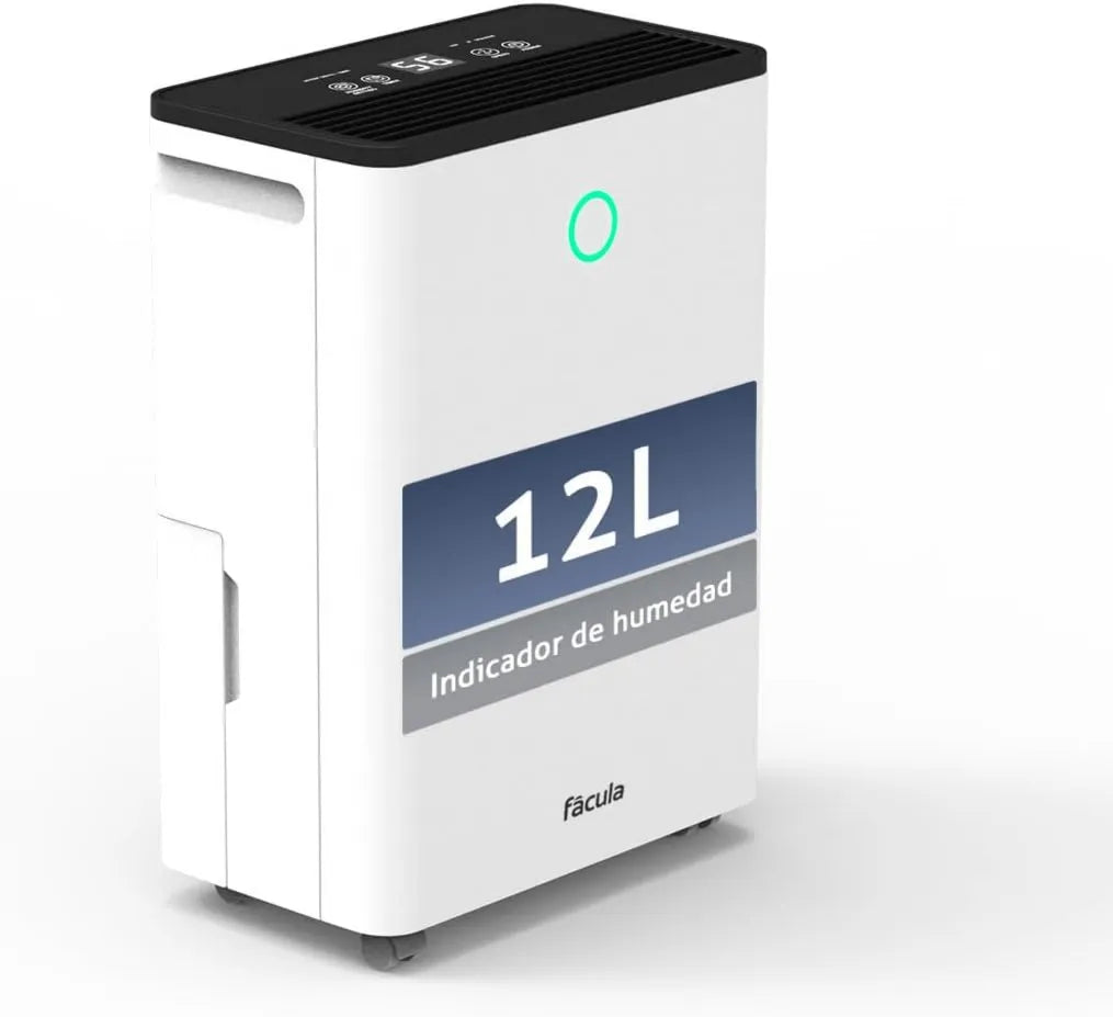Deshumidificador, 12L, Bora, Modo Automático, Modo Inteligente, Función de Drenaje Continuo, control programable