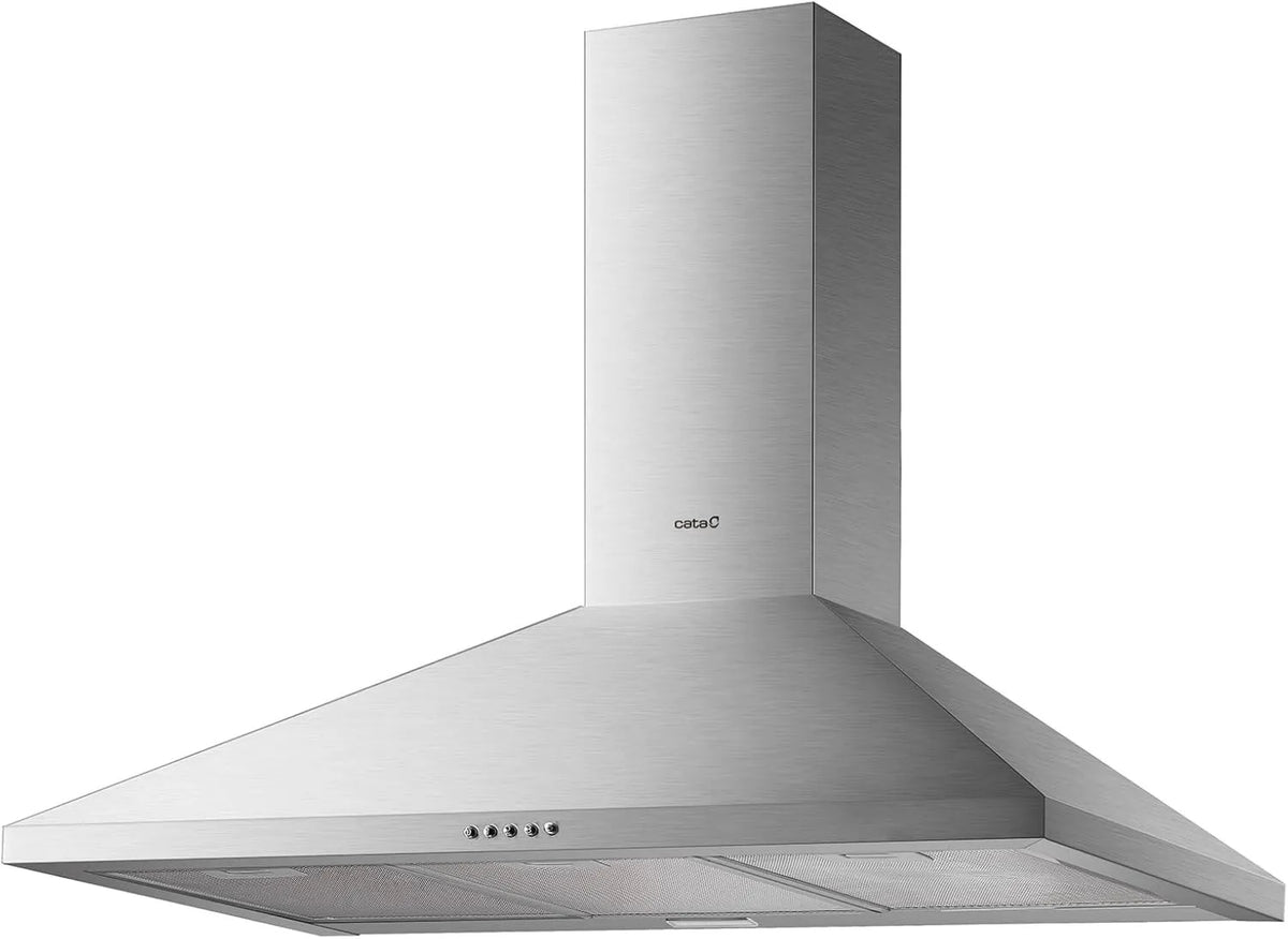 Campana extractora V 9000, 3 Niveles, Campana Decorativa de Pared, Extracción, Clase de Eficiencia Energética B, Acabado en Acero Inoxidable