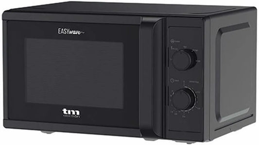 Horno microondas TMPMW002BLK, 20 litros, 700W, 35 min, 5 niveles, control programable, TM Electron EASYWAVE Microondas con capacidad