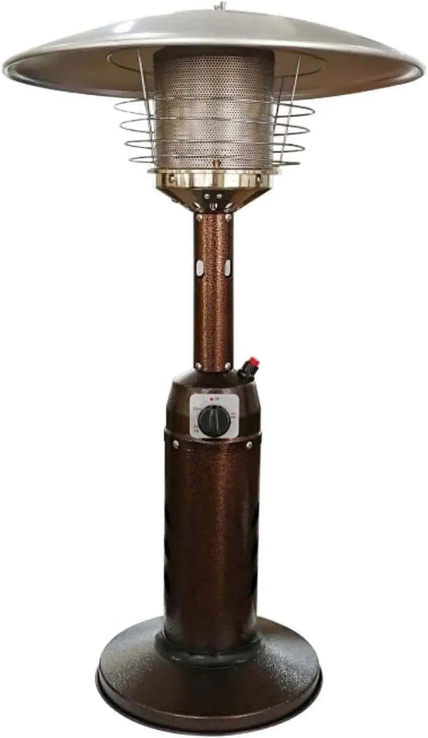 Calefactor portátil de gas, acero inoxidable, funcionamiento eficiente, compatible con gas propano, Mesa para Patio, Gas Exterior
