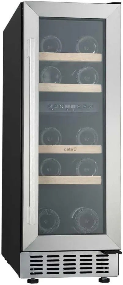 Vinoteca 30117X, 80W, 15 cm, 17 Botellas, No Frost, acero inoxidable