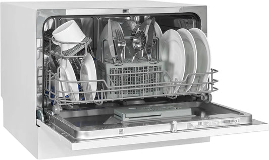 Lavavajillas 24H, inicio diferido, 43.8 x 55 x 50 cm, 7 Programas, Consumo 49 kWh / 100 Ciclos, Medidas