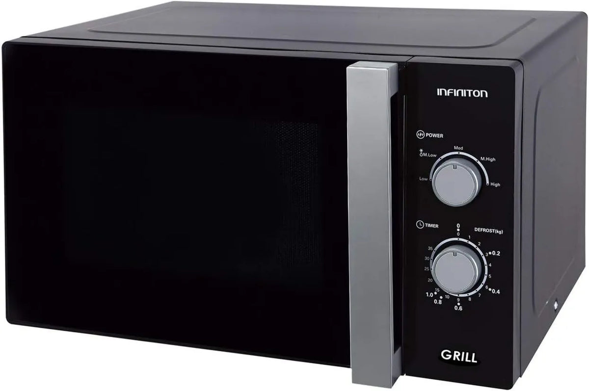 Horno microondas MW-B25LS, función grill, 900W, 1000W, 31.5cm, Potencia, Plato